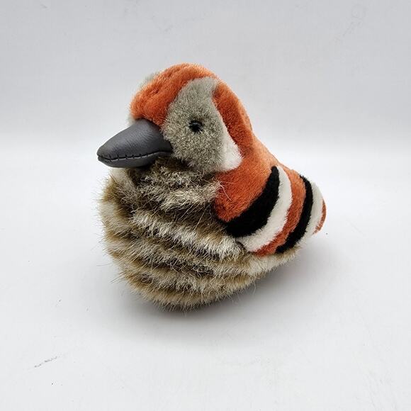 Wild Republic Audubon Brown Thrasher Bird Plush 5" Tweet Chirp Sounds Backyard - Picture 1 of 6